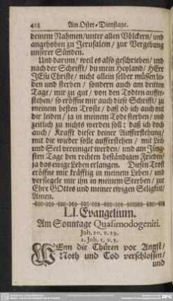 LI. Evangelium. Am Sonntage Quasimodogeniti