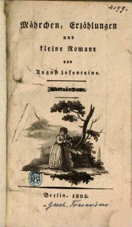Mährchen, Erzählungen und kleine Romane