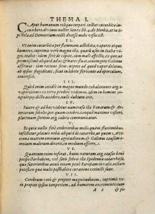 Syn Theō, DE CATARRHO THESES
