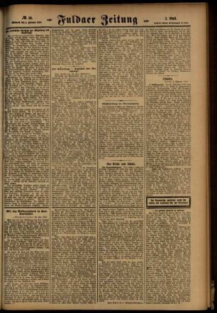 Zweite Ausgabe vom Mittwoch, den 02. Februar 1916.