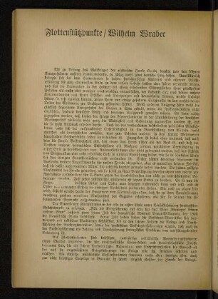 Flottenstützpunkte / Wilhem Wrabec
