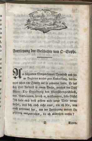 Fortsetzung der Geschichte von O-Sophi.