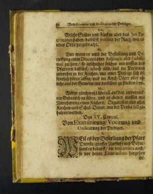 [Das XV. Capitul. - Sectio III.]