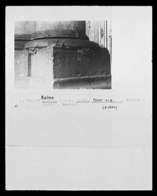 Basis des Pfeilers n1e