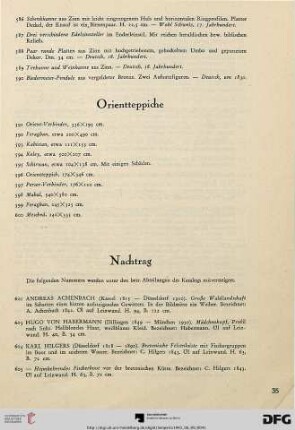 Orientteppiche (Nr. 591-600)