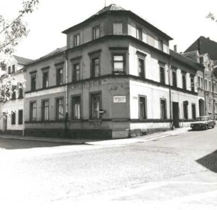 Colditz, Sophienstraße 13. Wohnhaus (um 1900). Eckansicht