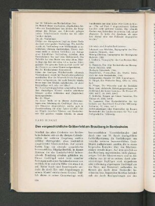 Das vorgeschichtliche Gräberfeld am Brautberg in Bordesholm.