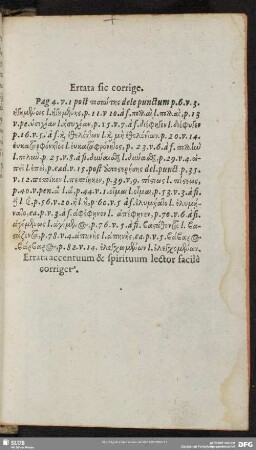 Errata sic corrige