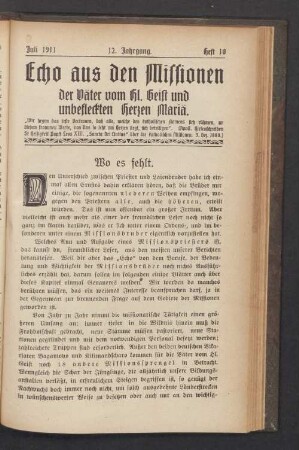 Juli 1911. Heft 10
