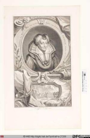 Bildnis Louise, Gräfin von Nassau-Dillenburg, Prinzessin von Oranien, geb. de Coligny