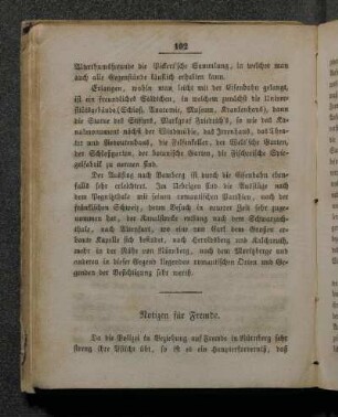 [26.] Notizen für Fremde.