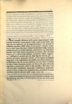 Sopra l'azione magnetizzante delle correnti elettriche momentanee, VII