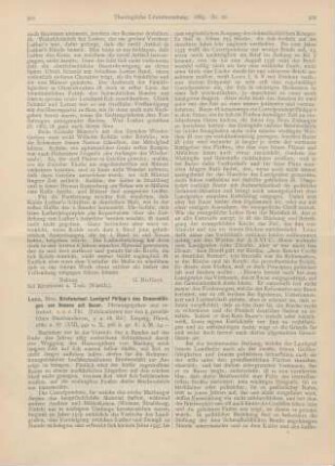 501-506 [Rezension] Lenz, Max, Briefwechsel Landgraf Philipp‘s des Grossmüthigen von Hessen mit Bucer