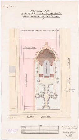 Nazarethkirche (1835), Berlin-Wedding Projekt I (Umbau): Lageplan