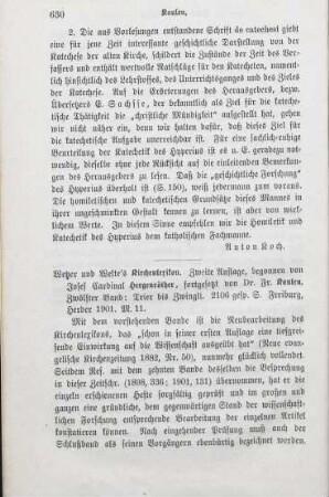 630-633 [Rezension] Trier bis Zwingli