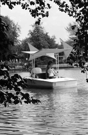 Fahrt mit der Gondoletta im Stadtgarten