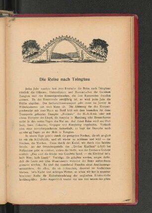 Die Reise nach Tsingtau