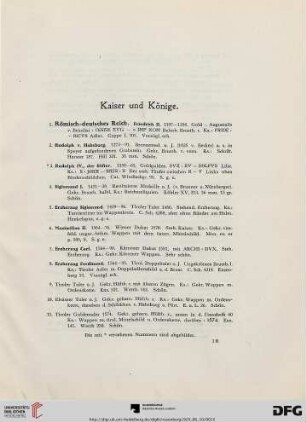 Kaiser und Könige (Nr. 1-775)