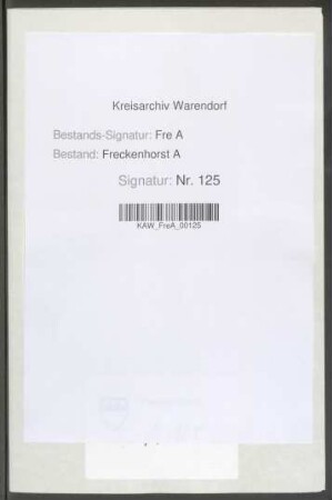 Rechnungsbelege Kirchspiel Enniger