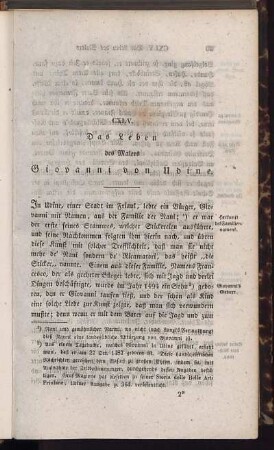 CXLV. Das Leben des Malers Giovanni von Udine.