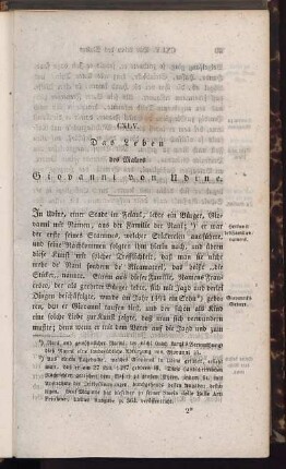 CXLV. Das Leben des Malers Giovanni von Udine.