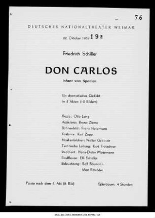 Don Carlos Infant von Spanien