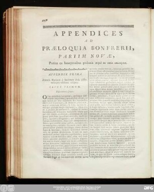 Appendix Prima Ioannis Marianae è Societate Iesu dissertatio pro editione vulgata.