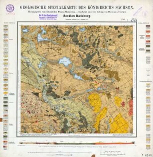 [4748] Radeburg, Geologische Specialkarte des Königreichs Sachsen