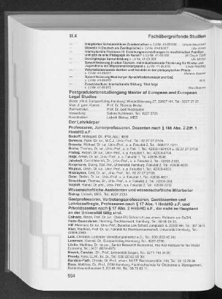 Postgraduiertenstudiengang Master of European and European Legal Studies