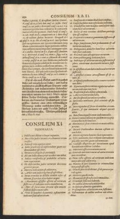 Consilium XI. [-] Consilium XV.