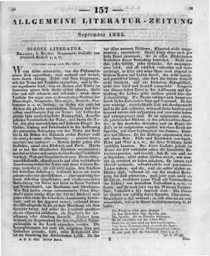 Rückert, F.: Gesammelte Gedichte. Erlangen: Heyder 1834 (Fortsetzung von Nr. 156.)
