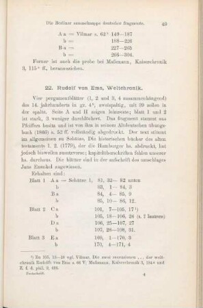 22. Rudolf von Ems, Weltchronik.