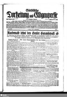 Sächsische Dorfzeitung und Elbgaupresse : mit Loschwitzer Anzeiger ; Tageszeitung für das östliche Dresden u. seine Vororte