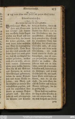 [4)] Abendandacht.