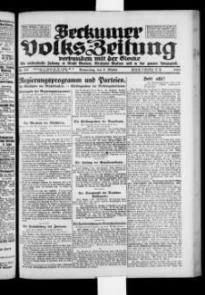 Beckumer Volks-Zeitung. 1921-1930