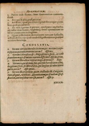 Grammaticae.