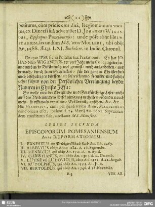 Series Secunda Episcoporum Pomesaniensium