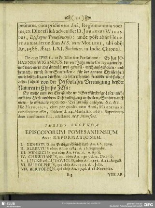 Series Secunda Episcoporum Pomesaniensium