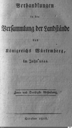 55: Ständeversammlung, Protokolle, 1816, Bd. 32