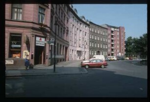 Diapositive: Mariannenstraße, Mariannenplatz 4-6, August 1986