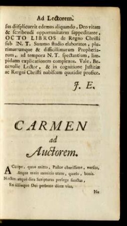 Carmen ad Auctorem.