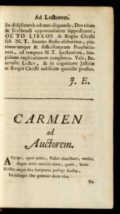 Carmen ad Auctorem.