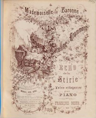 Echo de la Stirie : valse villageoise pour piano ; op. 75