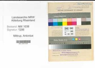 Entnazifizierung Antonius Mittrup , geb. 25.10.1892 (Gastwirt)