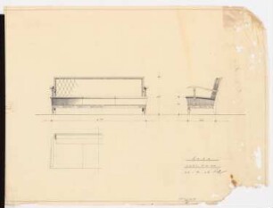 Schloss Posen, Posen Umbau: Sofa 1:10
