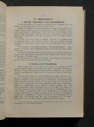 IV. Schulhausbauten.