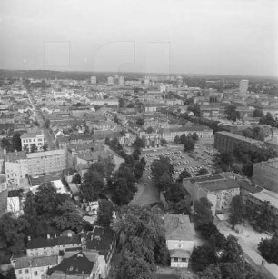 Nördliche Innenstadt von Potsdam : Blickrichtung vom Luisenplatz Richtung Südosten