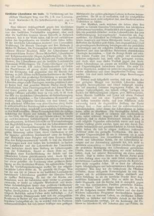 657-659 [Rezension] Loewenfeld, J. R. von (Hrsg.), Kirchlicher Liberalismus von heute