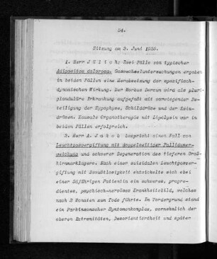 Sitzung am 2. Juni 1925.