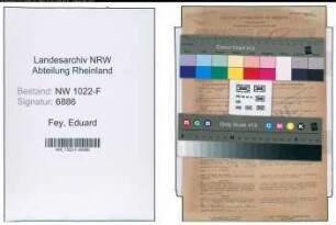 Entnazifizierung Eduard Fey , geb. 11.04.1900 (Studienrat)